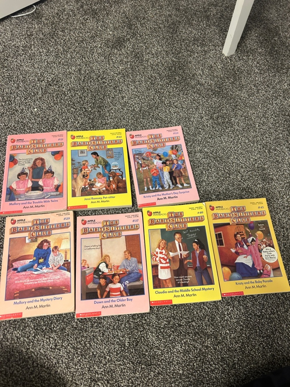 6 vintage baby sitters club books